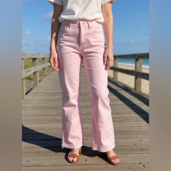 J Brand Pants - NWT J BRAND $198 Denim Pink Pants Luxury 27